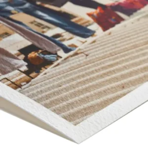 Exemple d'une finition d'un tirage photo sur un papier d'art texturé