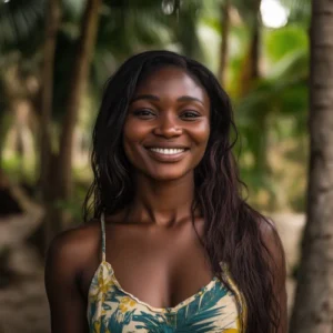 Portrait de l'artiste Inès Konaté