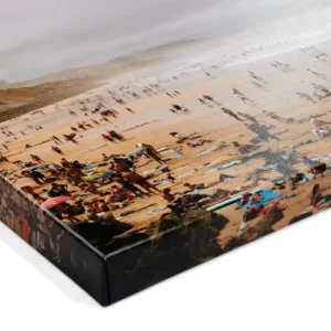 Exemple d'une finition d'un tableau sur toile